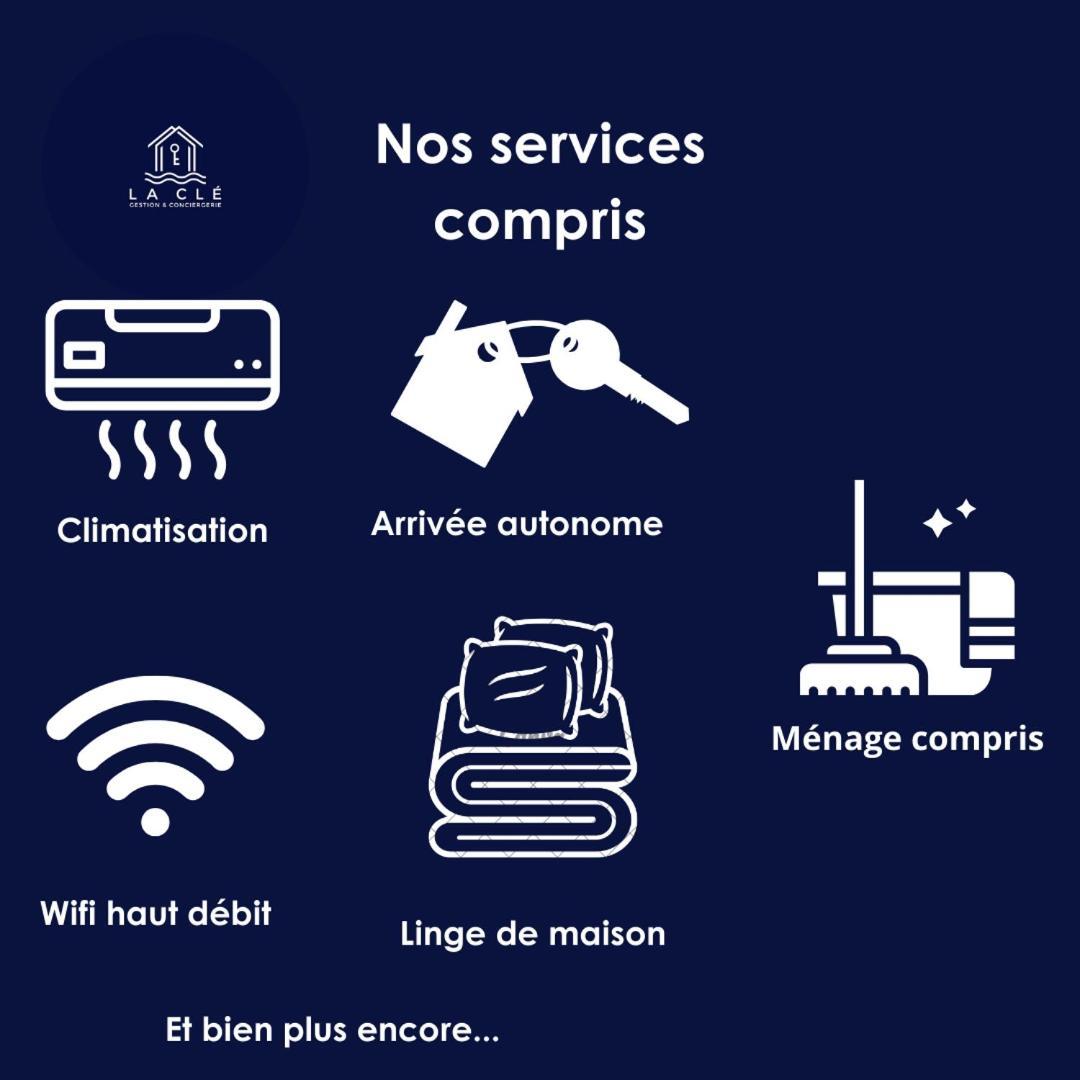 Апартаменти La Cle - Climatisation - Wifi - Parking Gratuit A Proximite Єр Екстер'єр фото